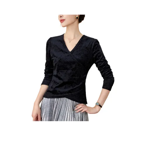 YPUT Черные Женские T-рубашки