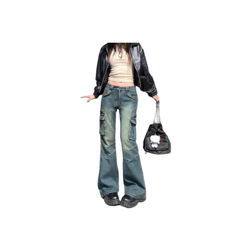 NRXX Винтажные синие унисекс джинсы