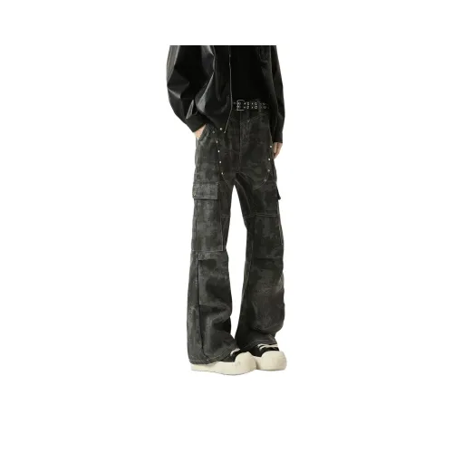 CHAORENBANG Камуфляж Унисекс Джинсы