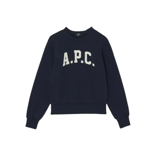 A.P.C Темно-синий Синий Мужской Свитшот