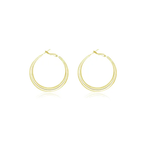 WAW Серьги с золотым покрытием из меди женские