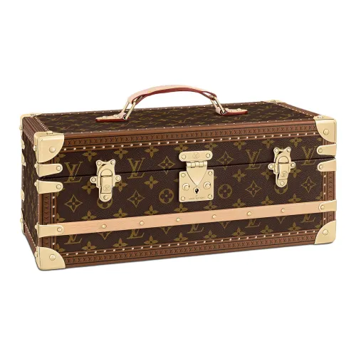 LOUIS VUITTON Холст Хранение Коробка Унисекс Коричневый