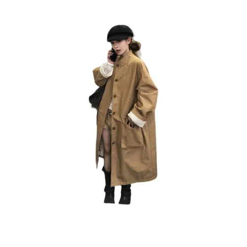 LANGQING Женская тренч-куртка