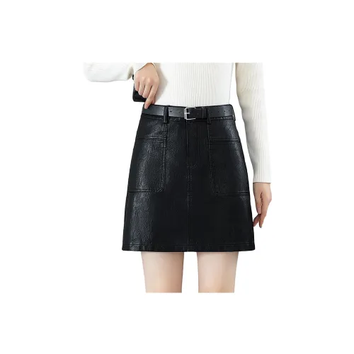 Devanro Кожаные короткие юбки для женщин