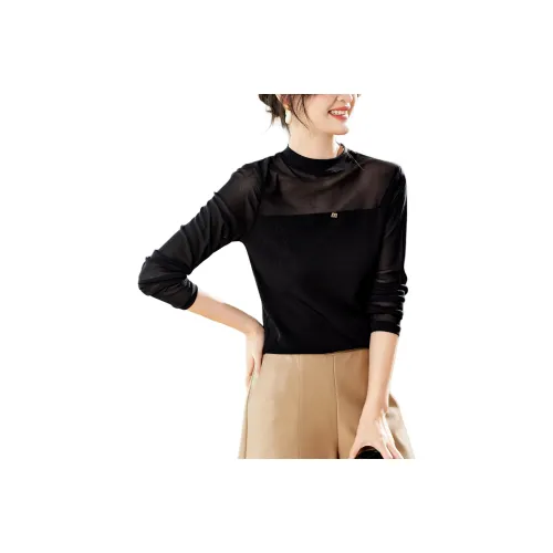 YPUT Черные Женские T-рубашки