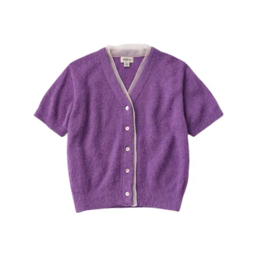 SIENNE FW25 Rosha Прозрачная пряжа Альпака Полукардиган Свитер Женские