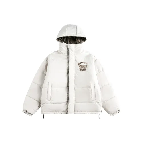 YONGYAN Кофейная клетка Двусторонний Унисекс Пуховики