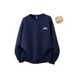 Темно-синий, синий, красный текст (утолщенный и с флисовой подкладкой)