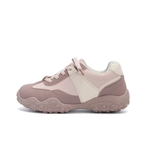 HUANQIU Легкий Coating Низкий Топ Телесный Топ Женские Розовые