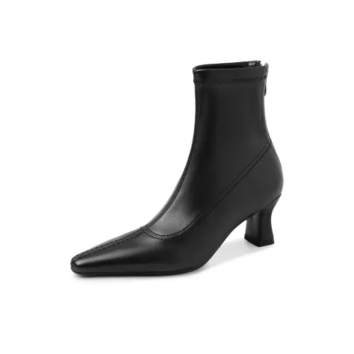 CHEYI 6 см Эластичные ботинки 6 см Женские Однотонные Sock ботинки