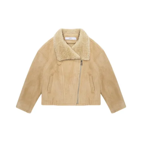 IRO NIGHT Светлый хаки Женские бархатные куртки