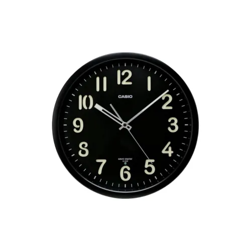 CASIO Радиоконтролируемый Механизм Смола Стена Часы Унисекс Черный