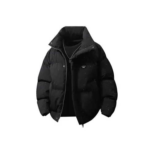 COMOWA Черный с съемным логотипом унисекс пуховики