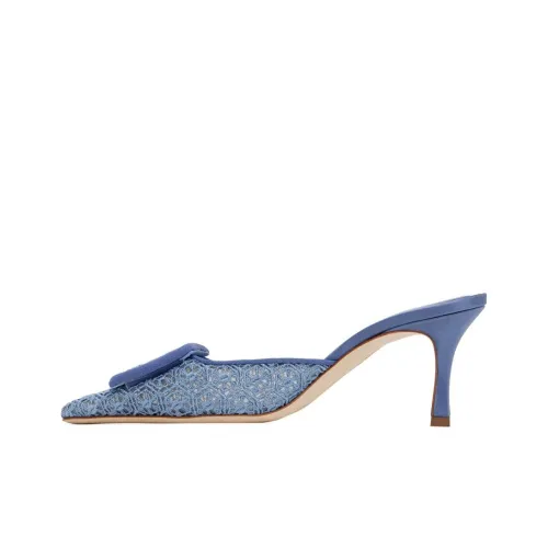 MANOLO BLAHNIK Высокие каблуки Женские Синие