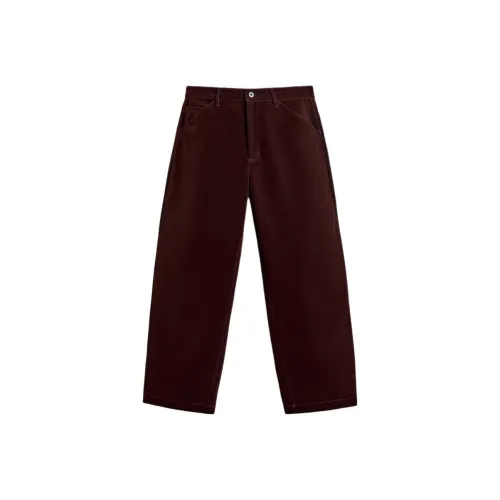 ZARA Темно-красный цвет Мужские Повседневные Штаны