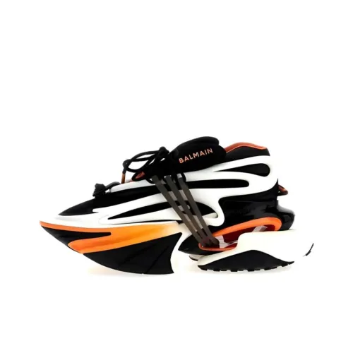 BALMAIN Unicorn Низкий Топ Повседневный Мужской Оранжевый