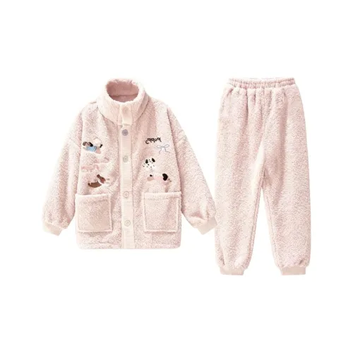 Daiyindie Осенние и зимние пижамы для женщин утолщенные и с флисовой подкладкой термические коралловый флис наборы одежды