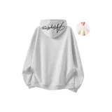 Белый, серый, черный текст (утолщенный и с флисовой подкладкой)