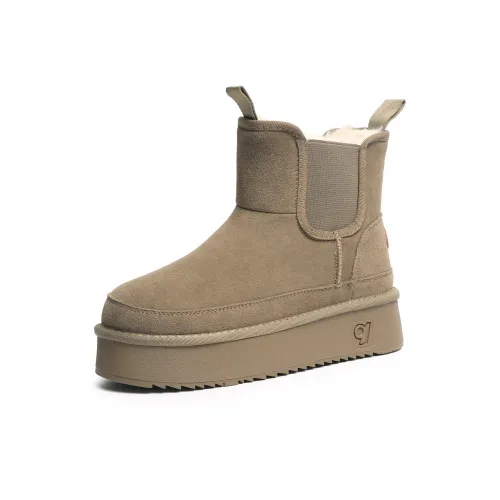 Теплоизоляционные устойчивые к истиранию противоскользящие 17 см сноубутсы женские