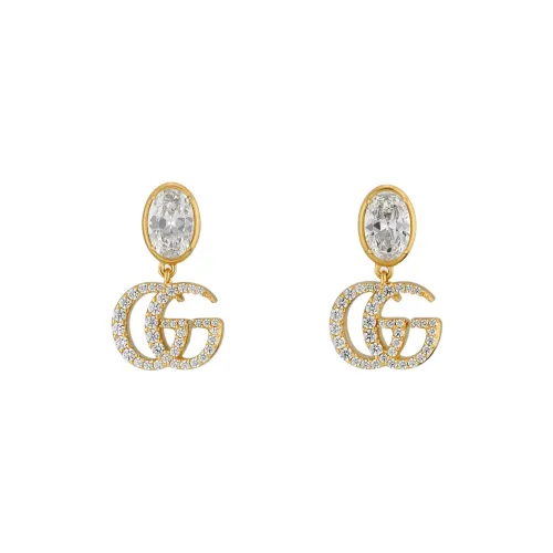 GUCCI GG Marmont Кристальные серьги женские золотые