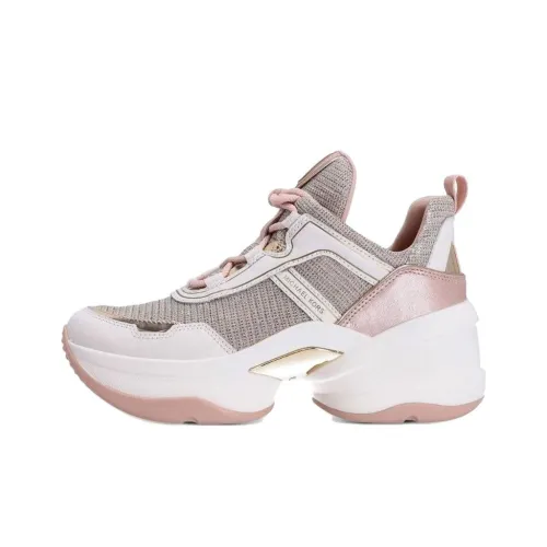 MICHAEL KORS OLYMPIA Дышащий Низкий Топ Повседневная Обувь Женская Розовая