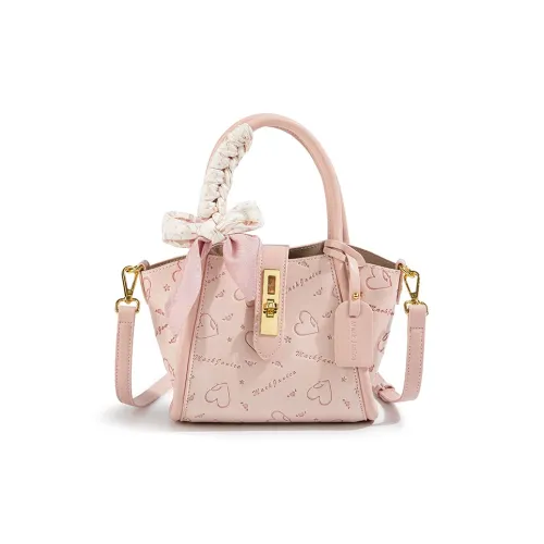 MACKJANICE Полиуретан Синтетическая Кожа Сумка Женская Сердце Тисненое Розовый
