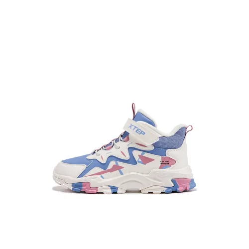 XTEP Противоскользящая устойчивая к истиранию утепленная обувь Turbulent Серый Синий Парус Белый Детская