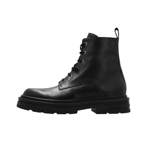 VERSACE Короткий ботинок Martin 5 см мужской черный