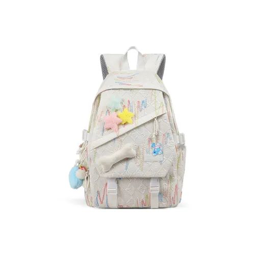 EBLAN Ткань Рюкзак Стандартный Женский Экрю