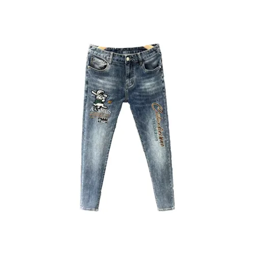 CAT'S PAW Синий Унисекс Джинсы