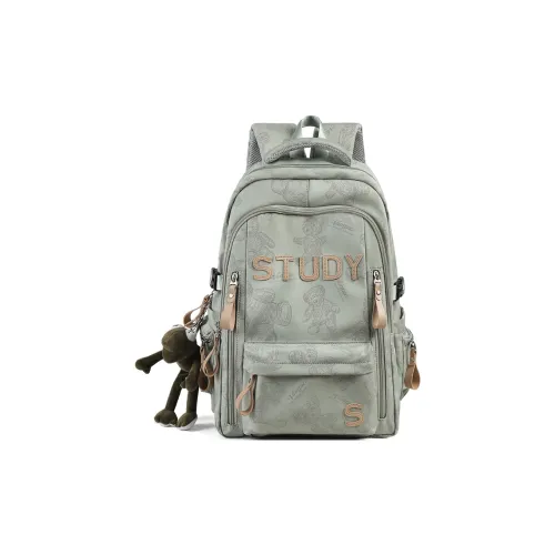 VINEY Ткань Рюкзак Унисекс Зеленый Фиолетовый