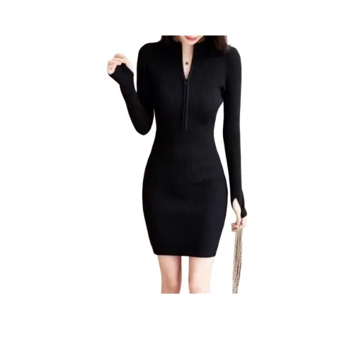 VINMUK Длинное платье с длинными рукавами женское