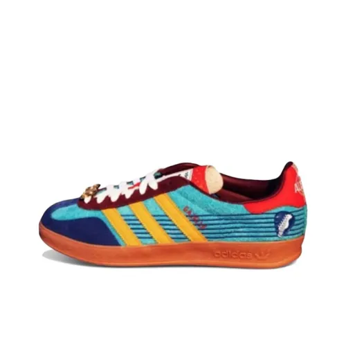 Kicking IT x adidas originals GAZELLE INDOOR Скейтборд Кроссовки Мужской Синий Желтый