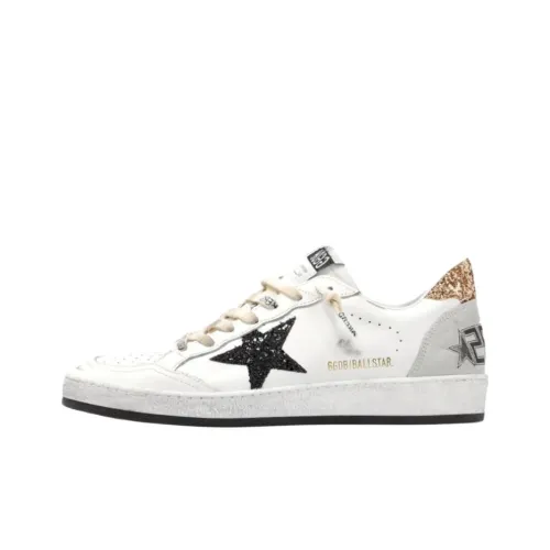 Golden Goose Ball Star Low Топ Скейтборд Кроссовки Женские Белые Черные