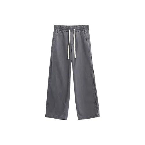 ENTONG Темно-серые унисекс повседневные штаны