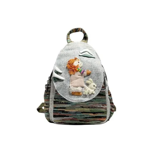 ESNSY Linen Backpack Regular Women's Image Color