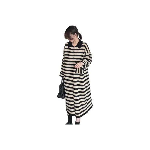 VINMUK Длинное платье с длинными рукавами женское