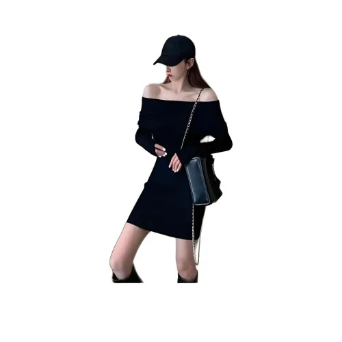 VINMUK Длинное платье с длинными рукавами женское