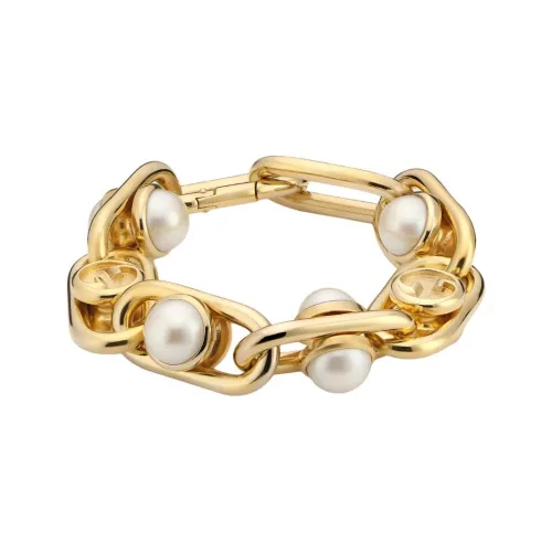 GUCCI Браслеты из латанию Женские Золото Белый