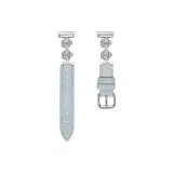 Серебряная застежка, вымытый синий