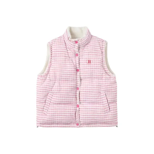 SECFLY OFFICIAL Розовый Клетчатый Женский Жилеты