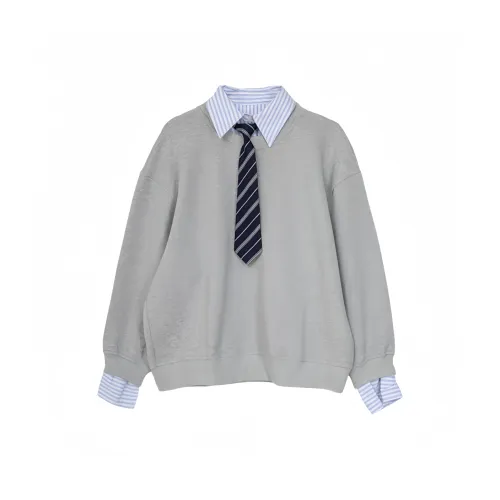 ECONICE Свитшот с галстуком женские свитеры