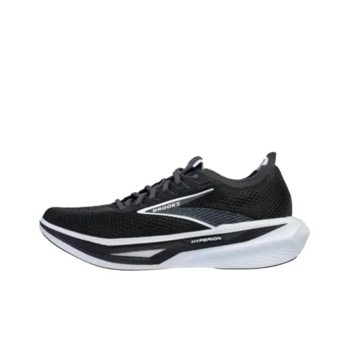 Brooks Hyperion 3 Дышащая Поддерживающая Легкая Обувь для Бега Мужская Черно-Белая