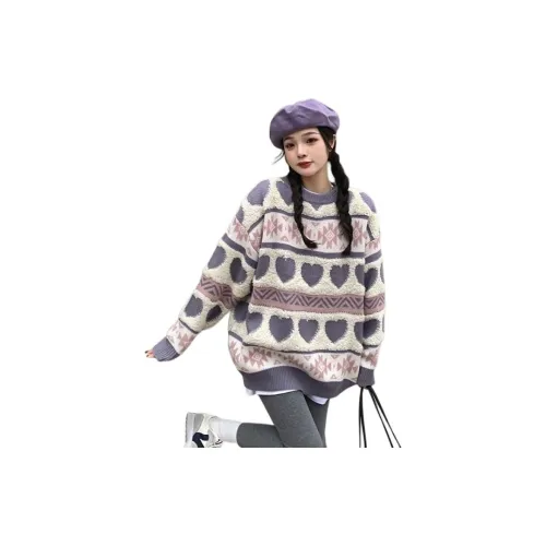 XIANSINIAO Фиолетовый Женский Трикотаж