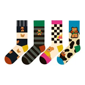 OEING 4 пачки женских носков MID до икры