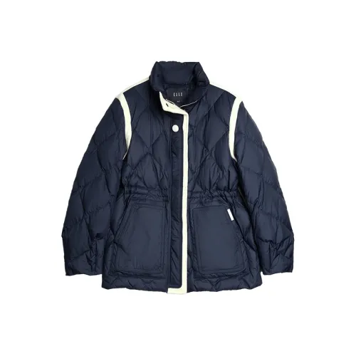 ELLE Темно-синий женский пуховик