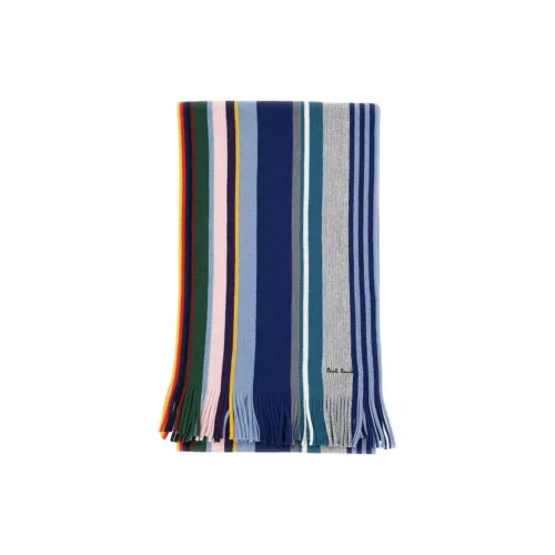 Paul Smith Мериносовая шерсть Вязаные шарфы Мужской Многоцветный