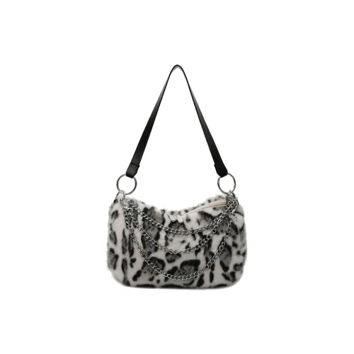 CAREELL Плюшевая сумка через плечо Женская Белая Хаки Кофейная