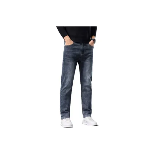 GXXX Синий Серый Унисекс Джинсы