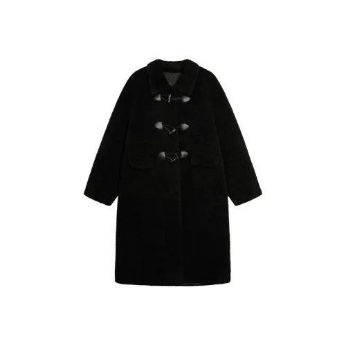 ELLE Черное Женское Пальто